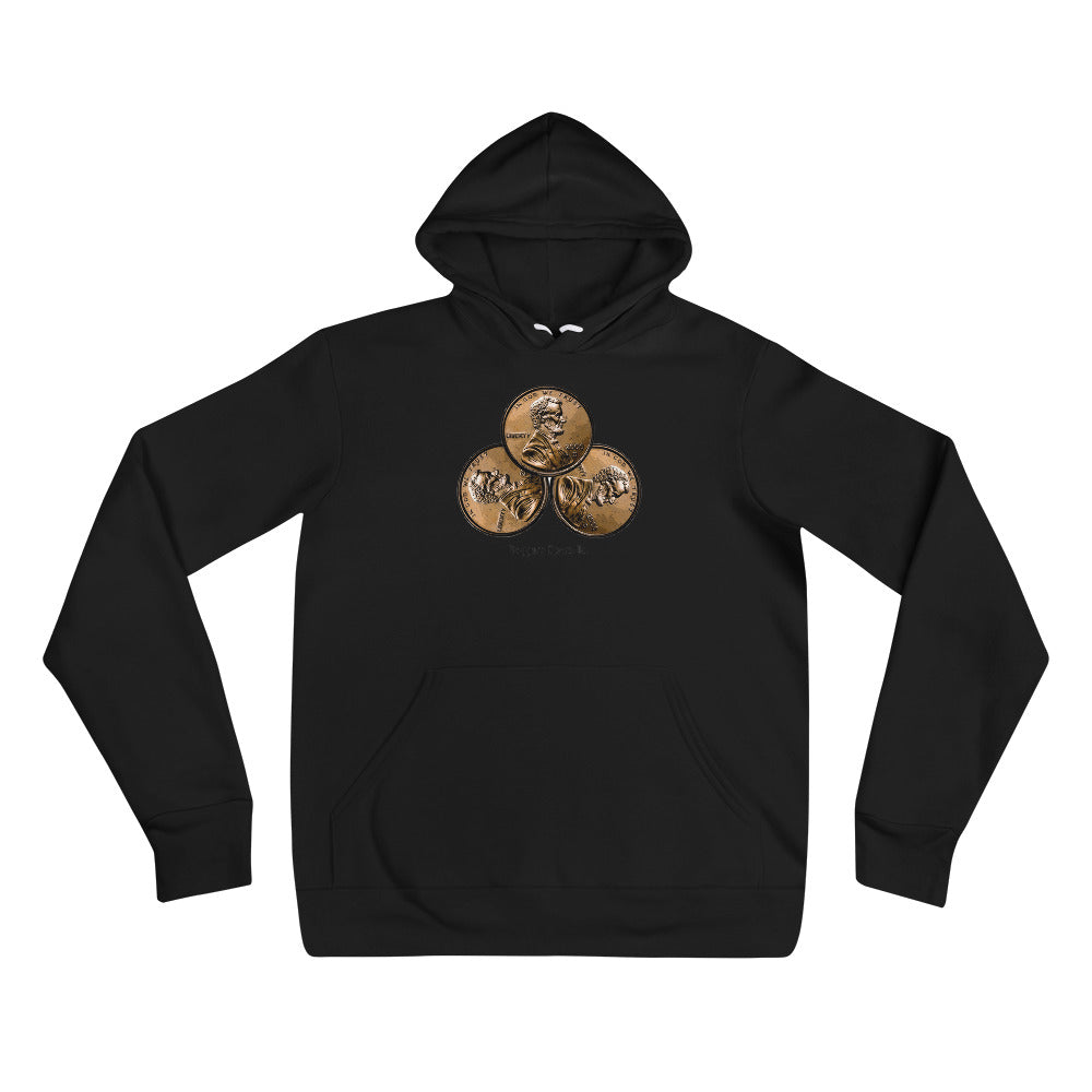 3 pennies Blk hoodie